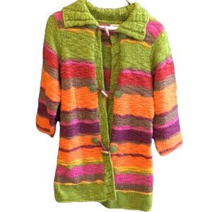 Hand knit Peacoat jacket